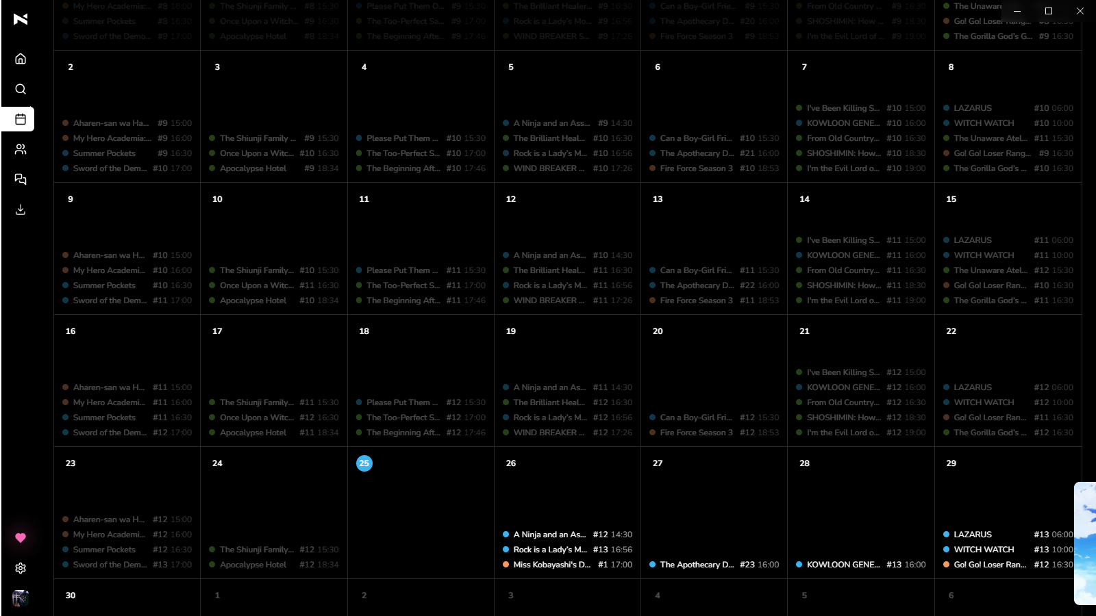 /schedule